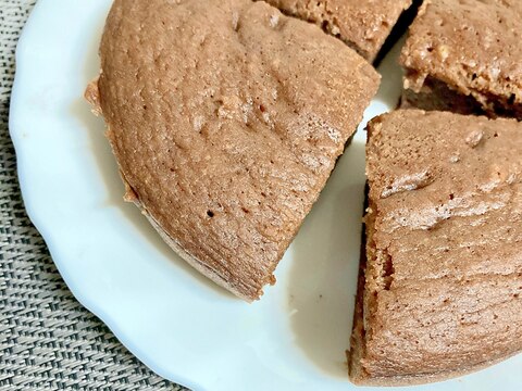 米粉と大豆粉のココア蒸しパン